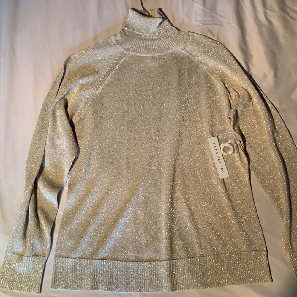 Pursuits ltd good glittery sweater medium NWT